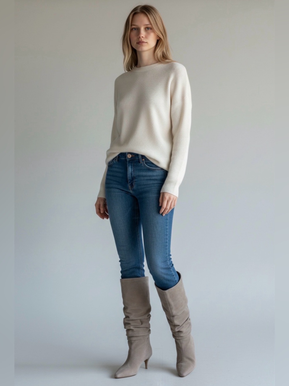 ♥️♥️ I.N.C International Concepts Women's Demiya Slouchy Boots - True Taupe 8.5M - Picture 7 of 7